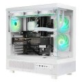 TECHNOID - Glass NVIDIA GeForce RTX 5070 Ti– AMD Ryzen 7 7800x3D –64GB DDR5–2TB SSD–AI Ready–VR Compatible–Win 11 Home - White