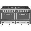 Viking - Tuscany 7.6 Cu. Ft. Freestanding Dual Fuel Convection Range - Arctic Gray