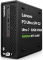 Lenovo - ThinkStation P3 Ultra SFF Gen 2 Workstation Tower Desktop - Intel Core Ultra 7 265 - RTX A400 - 32GB RAM - 512GB SSD - Black