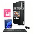 Lenovo - Upgraded - ThinkCentre M75q Tiny Desktop - AMD Ryzen 3 8300GE - 32GB DDR5 RAM 1TB SSD - - Wired K&M - Adata 64GB USB Drive - Black