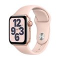 Apple Watch SE (GPS) 44mm Gold Aluminum Case with Pink Sand Sport Band - Gold