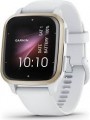 Garmin USA - Venu® Sq 20mm GPS smartwatch with all-day health monitoring - White