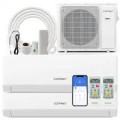 Costway - 30k BTU 2 Zone 7K + 24K BTU Split Air Conditioner 23 SEER2 208-230V Wifi Enabled - White