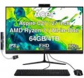 Acer - Upgraded - Aspire C27 All-in-One 27 FHD Display (Ryzen 7 5825U, 16GB, 1TB SSD, AMD Radeon, WiFi 6E, Webcam,, Win 11 Pro) w/USB Hub
