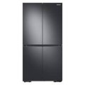 Samsung - BESPOKE 23 cu. ft. 4-Door Flex™ French Door Counter Depth Refrigerator with WiFi and Customizable Panel Colors - Matte Black Steel