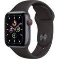 Apple Watch SE (GPS + Cellular) 40mm Space Gray Aluminum Case with Black Sport Band - Space Gray