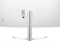 LG - 40” Nano IPS LED Curved UltraWide WHUD HDR10 Monitor with Thunderbolt 4 - Silver/White