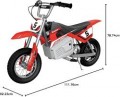 Razor - Dirt Rocket 24V Electric Toy Motocross Motorcycle Dirt Bike - Red