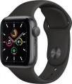 Geek Squad Certified Refurbished Apple Watch SE (GPS) 40mm Space Gray Aluminum Case with Black Sport Band - Space Gray