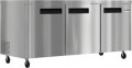 Koolmore - 72 in. Three Door Commercial Undercounter Refrigerator 18 cu. ft. (KM-UCR-3DSS) - Stainless Steel