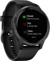 Garmin - Venu Smartwatch 43mm Fiber-Reinforced Polymer - Black With Silicone Band