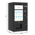 Koolmore - Refrigerated Vending Machine with 48 Slots Featuring a 49 Inch Touch Display, Bill Acceptor, CC Reader, Wifi, and 4G - Black