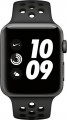 Apple Geek Squad Certified Refurbished Apple Watch Nike+ Series 3 (GPS) 42mm Space Gray Aluminum Case with Nike Sport Band - Space Gray Aluminum