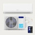 Della - Serena 9000 BTU 230V Mini Split AC with Heat Pump, Cools up to 400 Square Feet - White