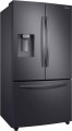 Samsung - 22.6 Cu. Ft. French Door Counter-Depth Refrigerator with Apps - Black stainless steel