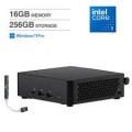 ASUS - NUC 14 Pro Slim Mini Desktop (Intel Core 3 100U, 16GB DDR5, 256GB PCIe SSD, Win 11 Pro) w/USB Hub - Black