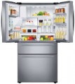 Samsung - 25 cu. ft. Large Capacity 4-Door French Door Refrigerator with External Water & Ice Dispenser - Fingerprint Resistant Stainless Steel