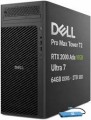 Dell - Upgraded - Pro Max Tower T2 FCT2250 Workstation Desktop - NVIDIA RTX 2000 Ada 16GB - Intel Ultra 7 265 - 32GB RAM - 1TB SSD - Black