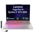 Lenovo - Yoga Pro 9i Laptop 16.0 2.8K Display (Ultra 9-285H, 32GB, 1TB SSD, GeForce RTX 5050, Win 11 Pro) w/USB Hub - Luna Grey