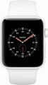 Apple - Apple Watch Edition (GPS + Cellular), 42mm White Ceramic Case with Soft White/Pebble Sport Band - White Ceramic