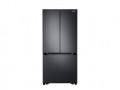 Samsung - 19.5 cu. ft. 3-Door French Door Refrigerator with Wi-Fi - Fingerprint Resistant Black Stainless Steel