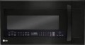 LG - 2.0 Cu. Ft. Over-the-Range Microwave with Sensor Cooking - Matte Black Stainless Steel