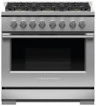 Fisher & Paykel - Professional 36 inch 6 Burner Gas Range - Stainless Steel
