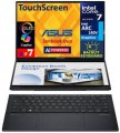ASUS - Zenbook Duo 2-in-1 Laptop 14.0 2.8K (Intel Ultra 7-255H, 32GB LPDDR5X, 1TB PCIe SSD, Win 11 Pro) w/USB Hub - Inkwell Gray