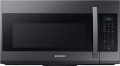 Samsung - 1.9 Cu. Ft. Over-the-Range Microwave with Sensor Cooking - Fingerprint Resistant Black Stainless Steel