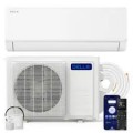 Della - Optima Series 18000 BTU Mini Split AC with Soft Airflow, 23 SEER2 230V, Energy Star, Heat Pump, Up to 1000 Sq. Ft - White