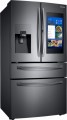Samsung - Family Hub 22.2 Cu. Ft. 4-Door French Door Counter-Depth Refrigerator - Fingerprint Resistant Black Stainless Steel