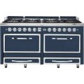 Viking - Tuscany 7.6 Cu. Ft. Freestanding Dual Fuel Convection Range - Slate Blue