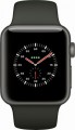 Apple - Apple Watch Edition (GPS + Cellular), 38mm Gray Ceramic Case with Gray/Black Sport Band - Gray Ceramic