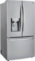 LG - 23.5 Cu. Ft. French Door Counter-Depth Refrigerator - Stainless steel